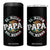 Mexican Dad 4 in 1 Can Cooler Tumbler El Mejor Papá del Mundo Mexico Flag Eagle TS02 One Size: 16 oz Black Print Your Wear