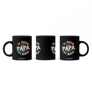 Mexican Dad Coffee Mug El Mejor Papá del Mundo Mexico Flag Eagle TS02 Print Your Wear