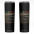 Mexican Dad Skinny Tumbler Regalo Para Papa Nutrition Facts TS10 Black Print Your Wear