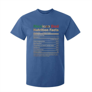 Mexican Dad T Shirt For Kid Regalo Para Papa Nutrition Facts TS10 Royal Blue Print Your Wear