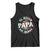Mexican Dad Tank Top El Mejor Papá del Mundo Mexico Flag Eagle TS02 Black Print Your Wear