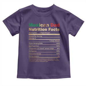 Mexican Dad Toddler T Shirt Regalo Para Papa Nutrition Facts TS10 Purple Print Your Wear