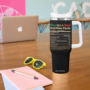 Mexican Dad Tumbler With Handle Regalo Para Papa Nutrition Facts TS10 Print Your Wear