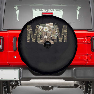 Military Army Mom Floral Combat Shoes Spare Tire Cover TS11 Black Print Your Wear