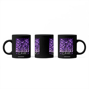 Military Child Coquette Bow Coffee Mug Purple Up Camo Kids Girls TS10 Print Your Wear