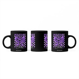 Military Child Coquette Bow Coffee Mug Purple Up Camo TS10 Print Your Wear