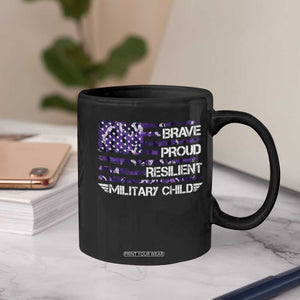 Military Kids Military Child Coffee Mug Camo American Flag USA Camouflage TS10 Print Your Wear