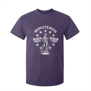 Minutemen Give Me Liberty Or Give Me Death T Shirt For Kid US History TS11 Purple Print Your Wear