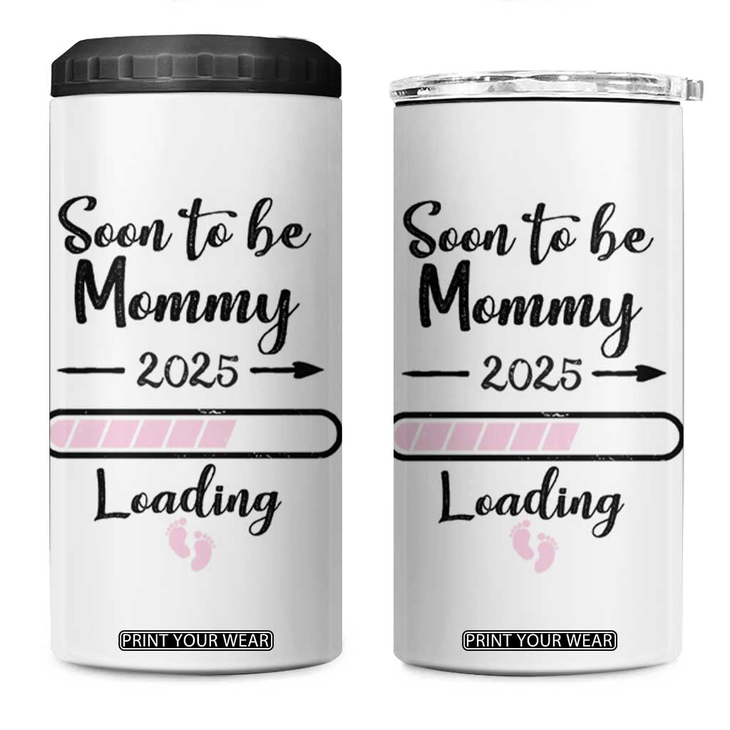 Mom Gifts for Pregnant Women 4 in 1 Can Cooler Tumbler Mothers Day First Time Mommy TB10 One Size: 16 oz White Print Your Wear