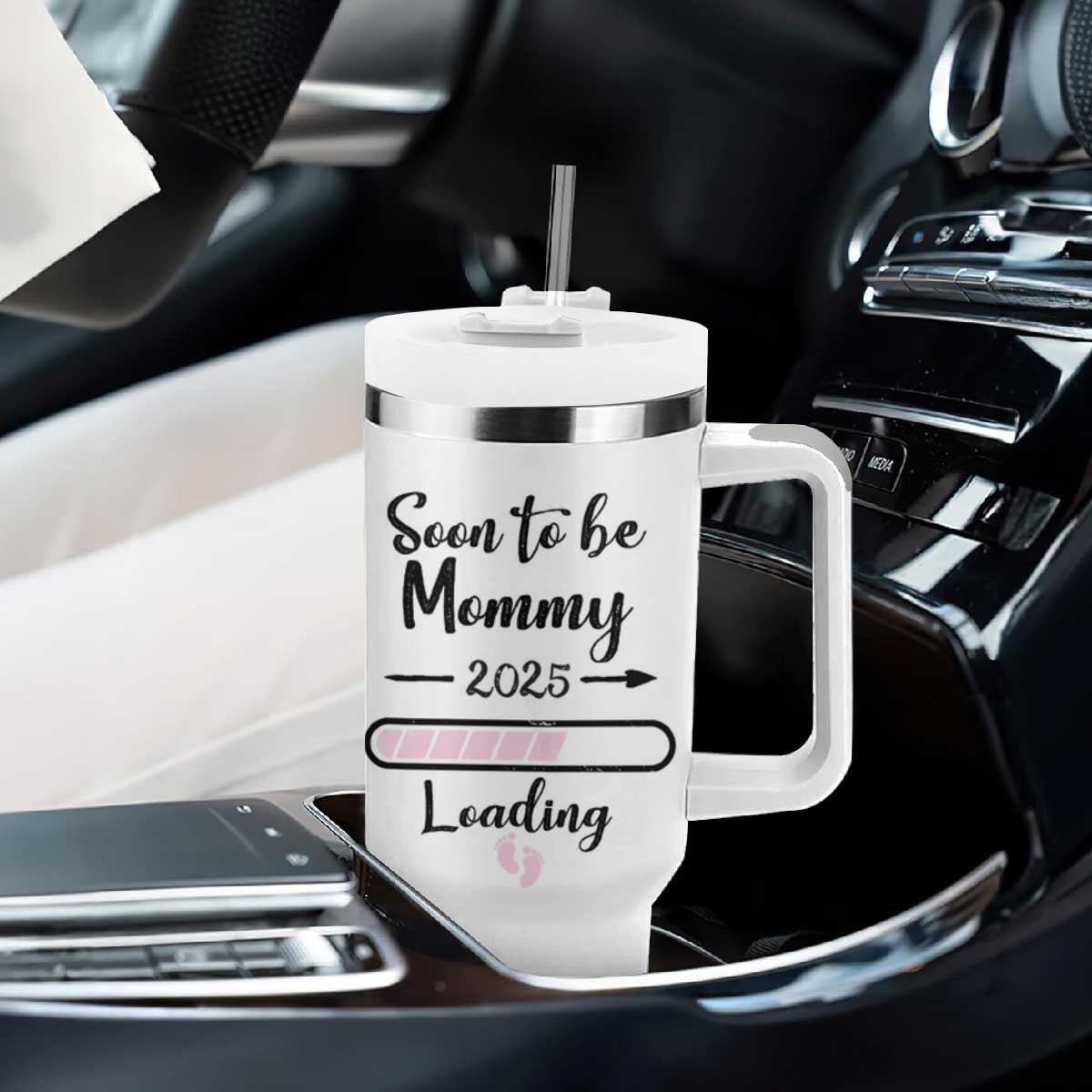 Mom Gifts for Pregnant Women Tumbler With Handle Mothers Day First Time Mommy TB10 Print Your Wear