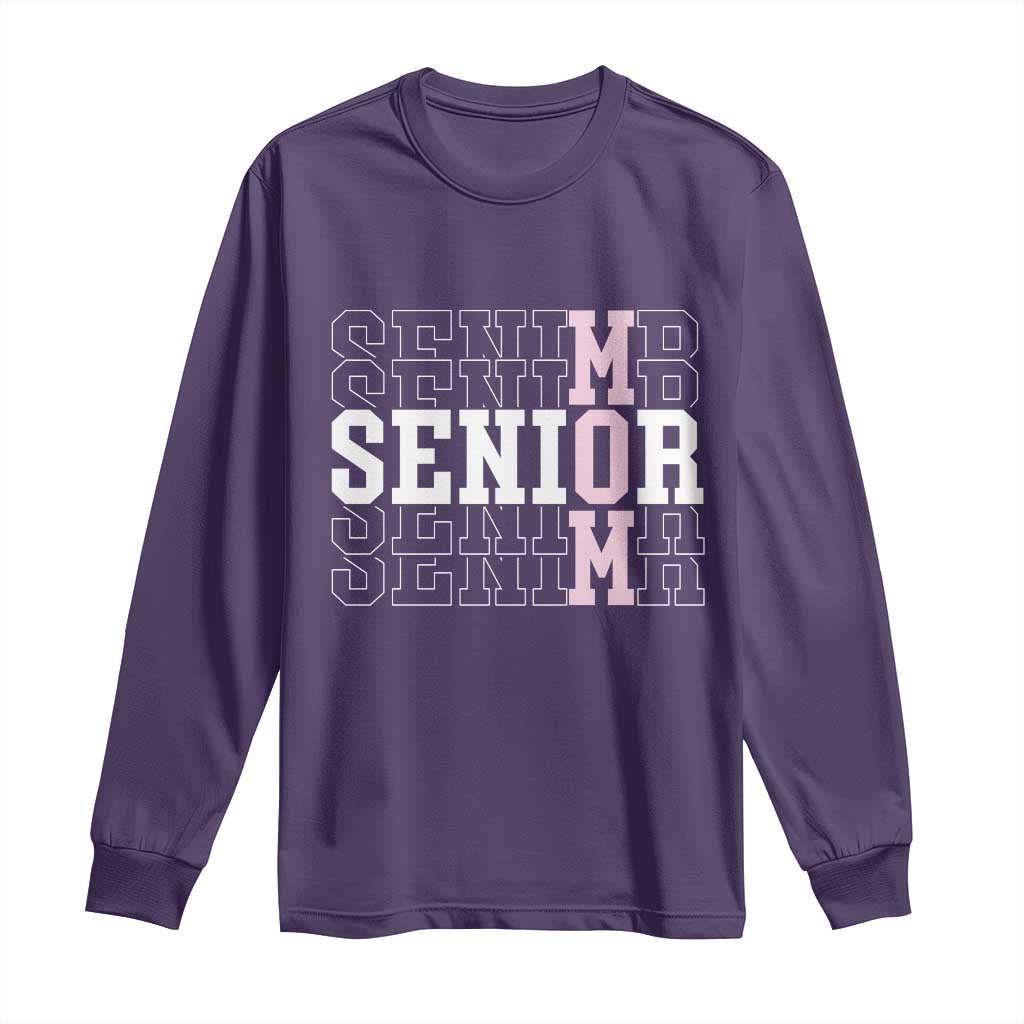 Mom Senior 2025 Long Sleeve Shirt Proud Mom Of A Class Of 2025 Graduate TS11 Purple Print Your Wear