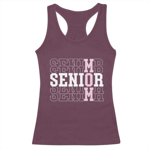 Mom Senior 2025 Racerback Tank Top Proud Mom Of A Class Of 2025 Graduate TS11 Maroon Print Your Wear