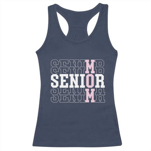 Mom Senior 2025 Racerback Tank Top Proud Mom Of A Class Of 2025 Graduate TS11 Navy Print Your Wear
