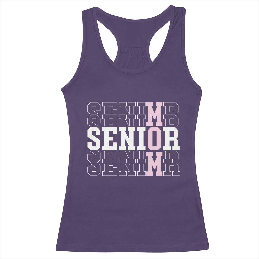 Mom Senior 2025 Racerback Tank Top Proud Mom Of A Class Of 2025 Graduate TS11 Purple Print Your Wear