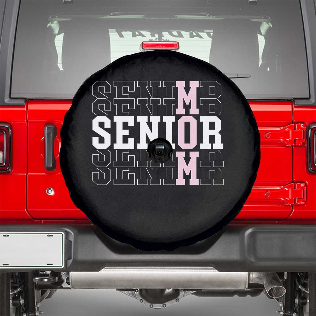 Mom Senior 2025 Spare Tire Cover Proud Mom Of A Class Of 2025 Graduate TS11 Black Print Your Wear