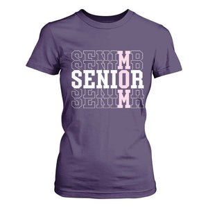 Mom Senior 2025 T Shirt For Women Proud Mom Of A Class Of 2025 Graduate TS11 Purple Print Your Wear