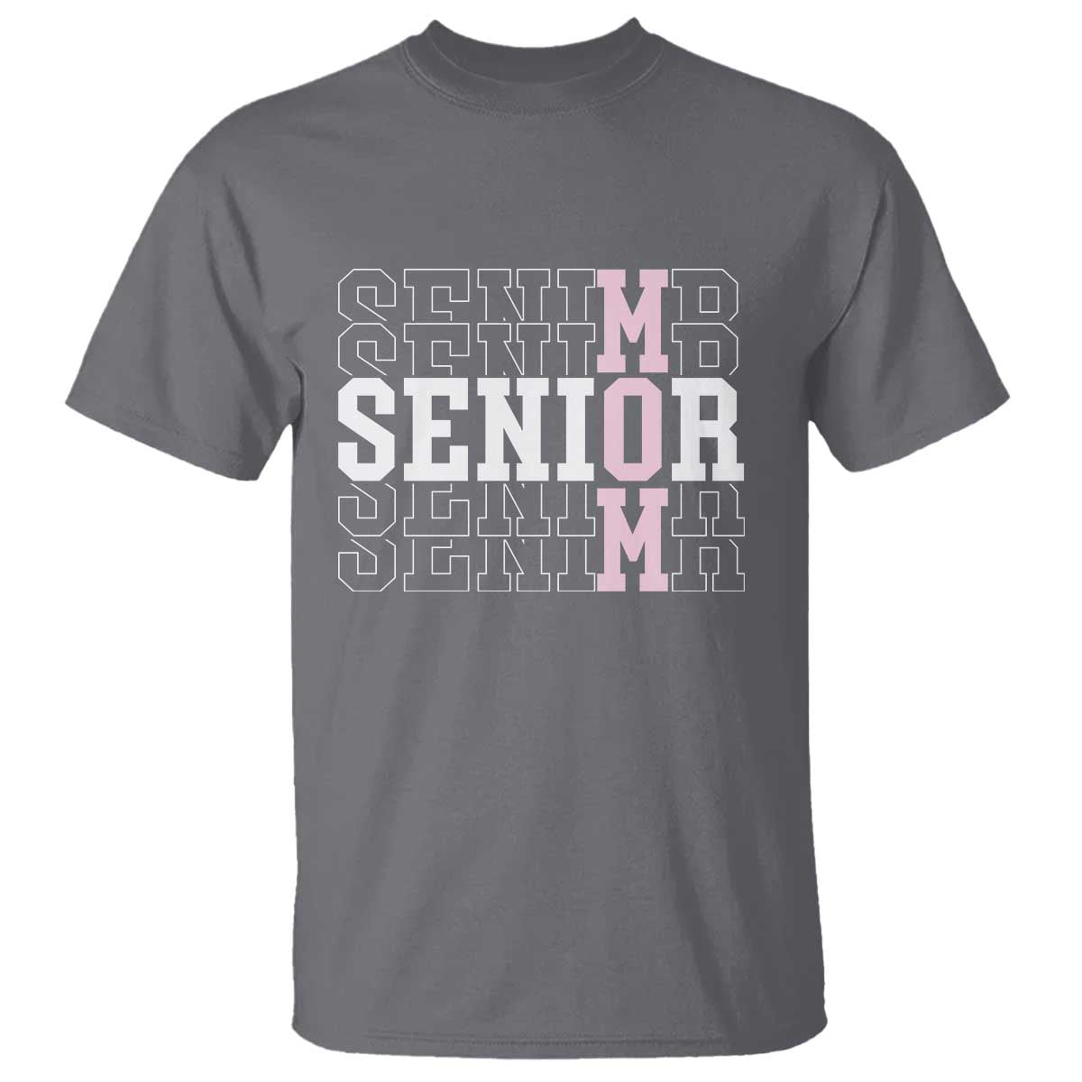 Mom Senior 2025 T Shirt Proud Mom Of A Class Of 2025 Graduate TS11 Charcoal Print Your Wear
