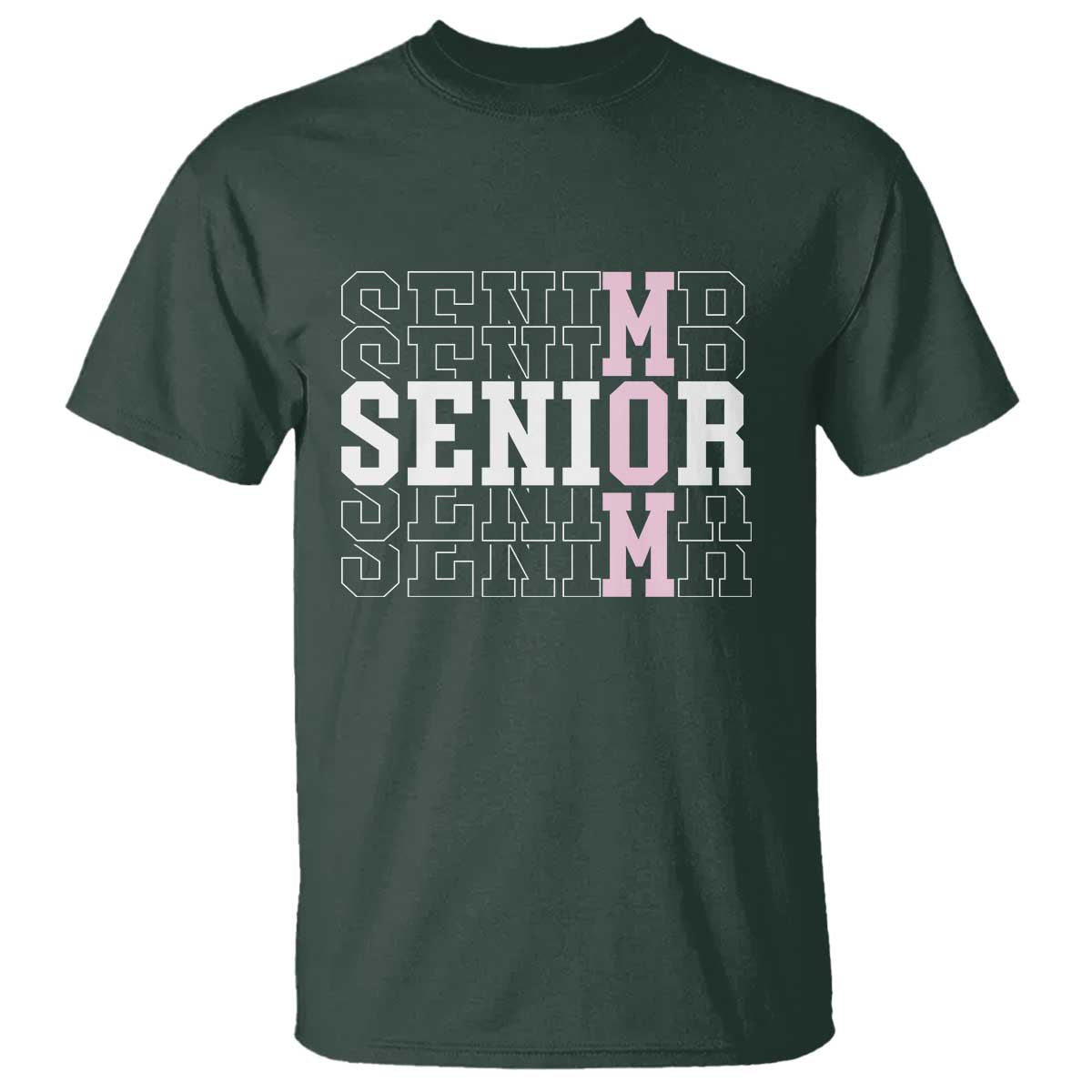 Mom Senior 2025 T Shirt Proud Mom Of A Class Of 2025 Graduate TS11 Dark Forest Green Print Your Wear
