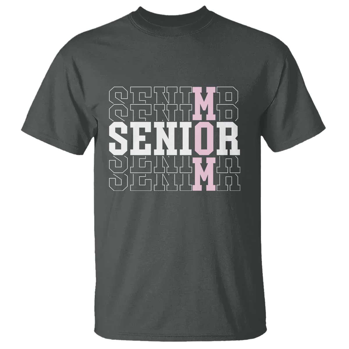 Mom Senior 2025 T Shirt Proud Mom Of A Class Of 2025 Graduate TS11 Dark Heather Print Your Wear