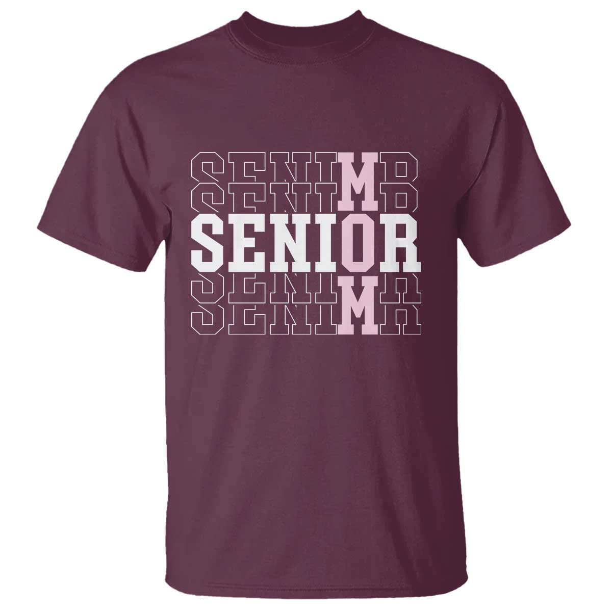 Mom Senior 2025 T Shirt Proud Mom Of A Class Of 2025 Graduate TS11 Maroon Print Your Wear