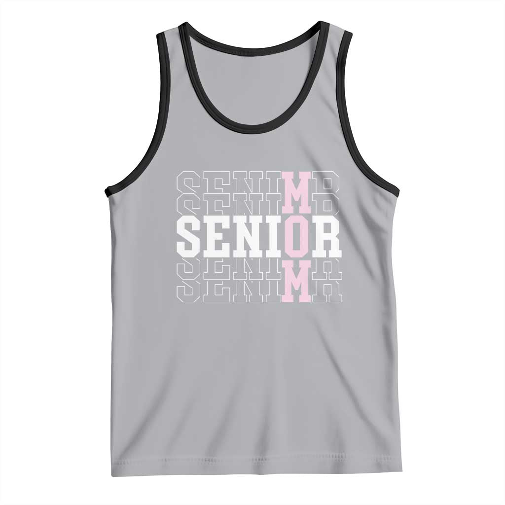 Mom Senior 2025 Tank Top Proud Mom Of A Class Of 2025 Graduate TS11 Athletic Heather Black Print Your Wear