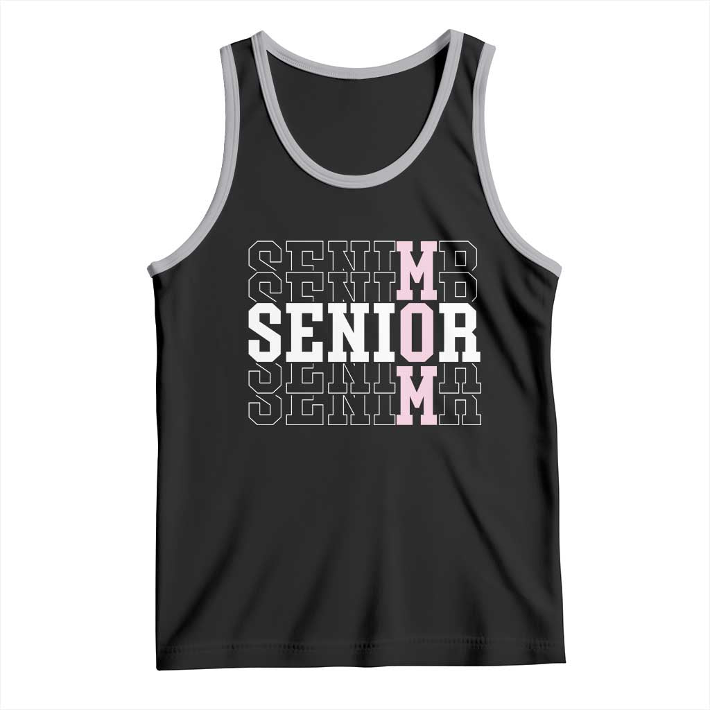 Mom Senior 2025 Tank Top Proud Mom Of A Class Of 2025 Graduate TS11 Black Athletic Heather Print Your Wear