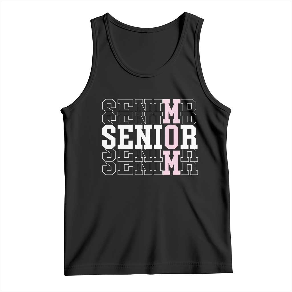 Mom Senior 2025 Tank Top Proud Mom Of A Class Of 2025 Graduate TS11 Black Print Your Wear