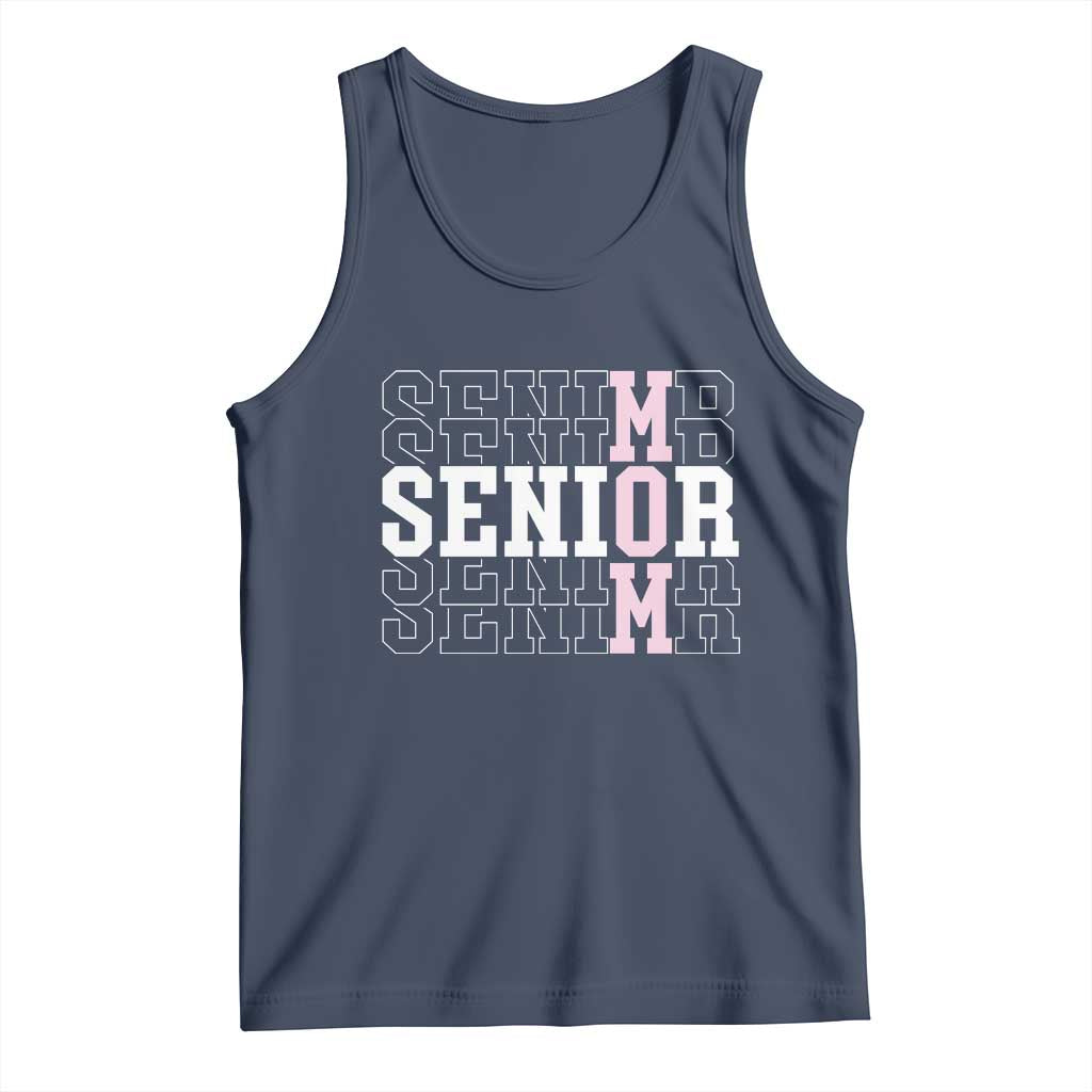 Mom Senior 2025 Tank Top Proud Mom Of A Class Of 2025 Graduate TS11 Navy Print Your Wear