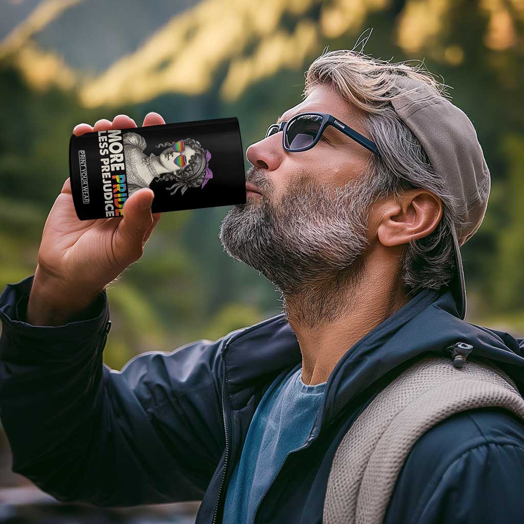 More Pride Less Prejudice 4 in 1 Can Cooler Tumbler LGBTQ Proud Ally Pride Month TS10 Print Your Wear