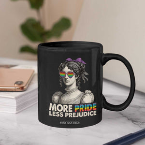 More Pride Less Prejudice Coffee Mug LGBTQ Proud Ally Pride Month TS10 Print Your Wear