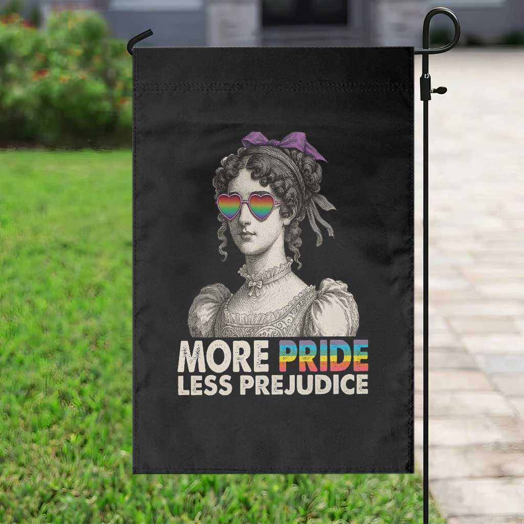 More Pride Less Prejudice Garden Flag LGBTQ Proud Ally Pride Month TS10 Print Your Wear
