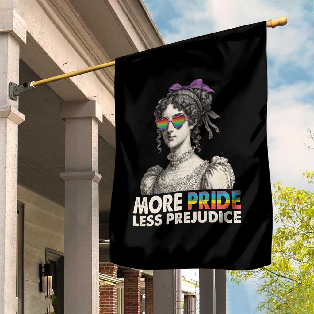 More Pride Less Prejudice Garden Flag LGBTQ Proud Ally Pride Month TS10 Print Your Wear