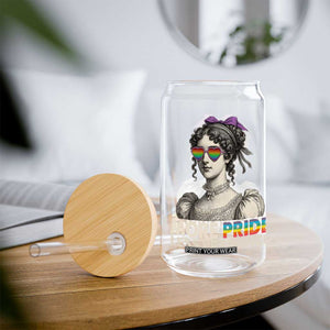 More Pride Less Prejudice Glass Can LGBTQ Proud Ally Pride Month TS10 Print Your Wear