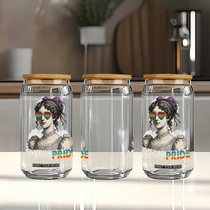 More Pride Less Prejudice Glass Can LGBTQ Proud Ally Pride Month TS10 Print Your Wear