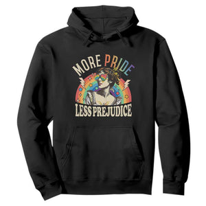 More Pride Less Prejudice Hoodie Pride Month LGBTQ Rainbow TS11 Black Print Your Wear