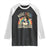 More Pride Less Prejudice Raglan Shirt Pride Month LGBTQ Rainbow TS11 Black White Print Your Wear