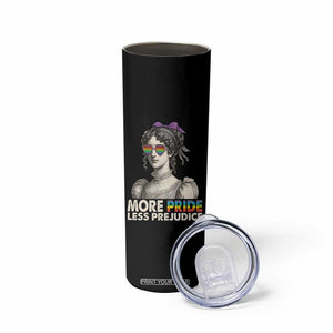 More Pride Less Prejudice Skinny Tumbler LGBTQ Proud Ally Pride Month TS10 Print Your Wear