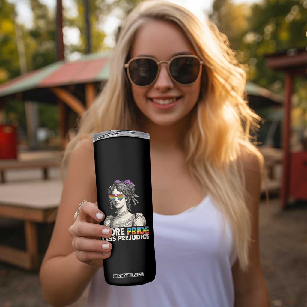 More Pride Less Prejudice Skinny Tumbler LGBTQ Proud Ally Pride Month TS10 Print Your Wear