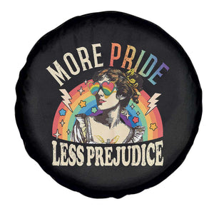 More Pride Less Prejudice Spare Tire Cover Pride Month LGBTQ Rainbow TS11 Print Your Wear