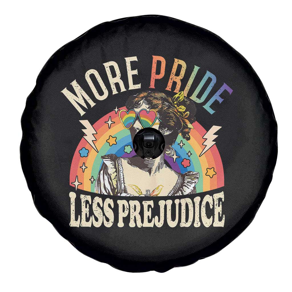 More Pride Less Prejudice Spare Tire Cover Pride Month LGBTQ Rainbow TS11 Print Your Wear
