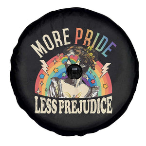 More Pride Less Prejudice Spare Tire Cover Pride Month LGBTQ Rainbow TS11 Print Your Wear