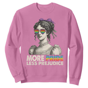 More Pride Less Prejudice Sweatshirt LGBTQ Proud Ally Pride Month TS10 Azalea Print Your Wear