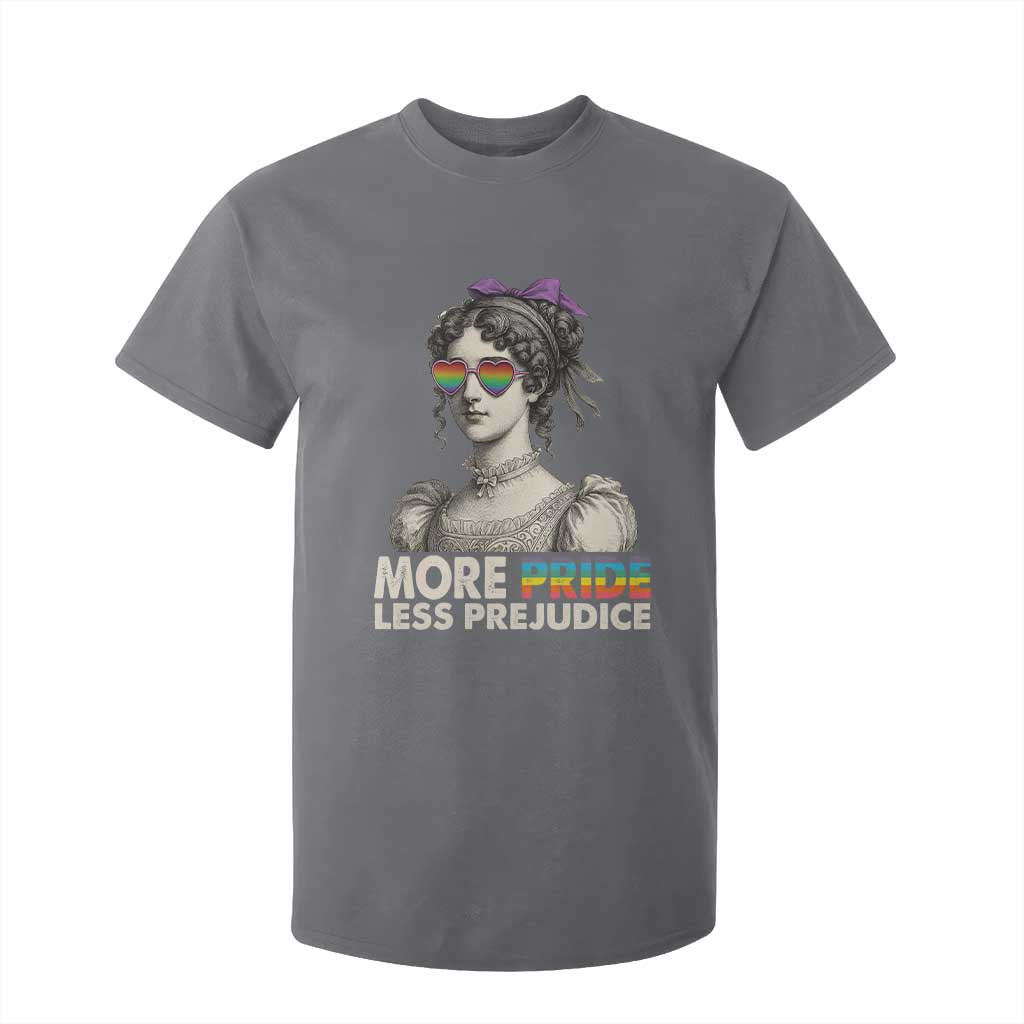 More Pride Less Prejudice T Shirt For Kid LGBTQ Proud Ally Pride Month TS10 Charcoal Print Your Wear