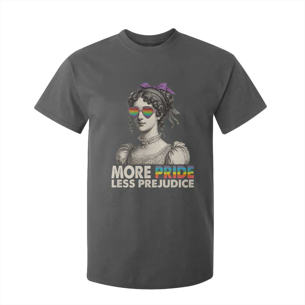 More Pride Less Prejudice T Shirt For Kid LGBTQ Proud Ally Pride Month TS10 Dark Heather Print Your Wear