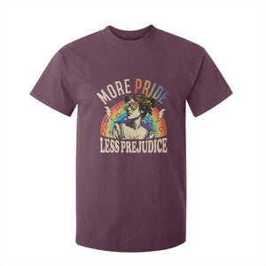 More Pride Less Prejudice T Shirt For Kid Pride Month LGBTQ Rainbow TS11 Maroon Print Your Wear