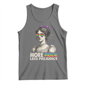 More Pride Less Prejudice Tank Top LGBTQ Proud Ally Pride Month TS10 Black Heather Print Your Wear