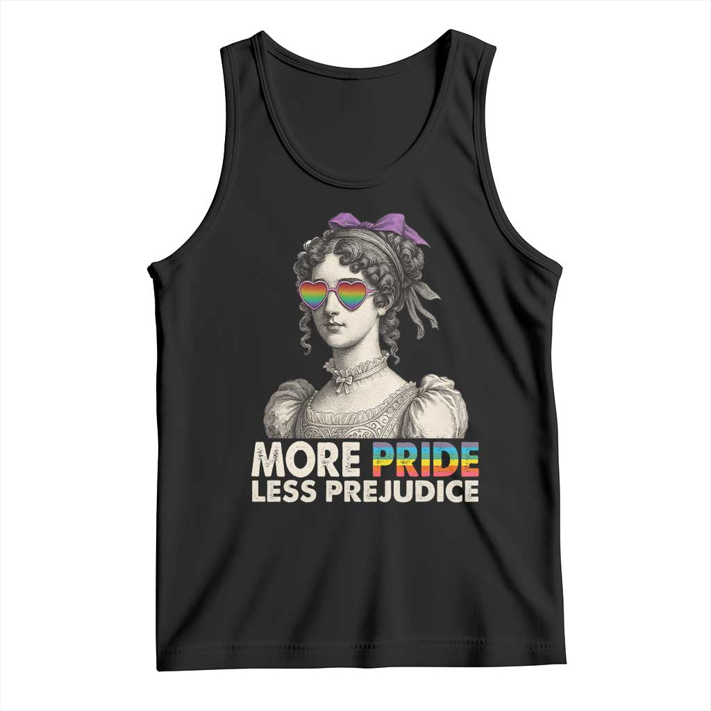 More Pride Less Prejudice Tank Top LGBTQ Proud Ally Pride Month TS10 Black Print Your Wear