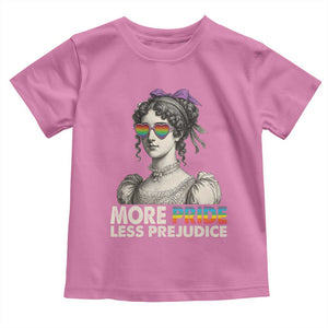 More Pride Less Prejudice Toddler T Shirt LGBTQ Proud Ally Pride Month TS10 Azalea Print Your Wear