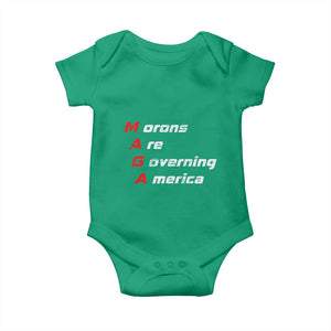 Morons Are Governing America Baby Onesie TS10 Irish Green Print Your Wear