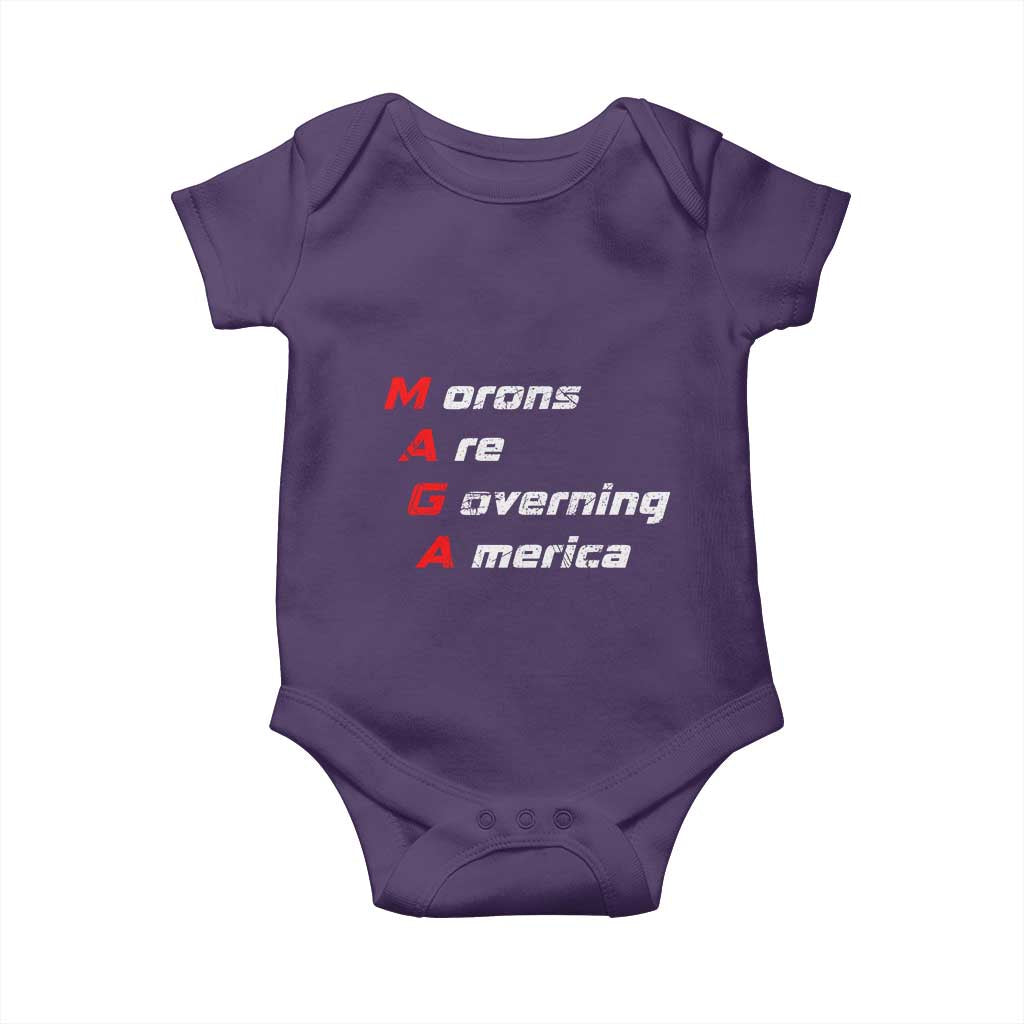 Morons Are Governing America Baby Onesie TS10 Purple Print Your Wear
